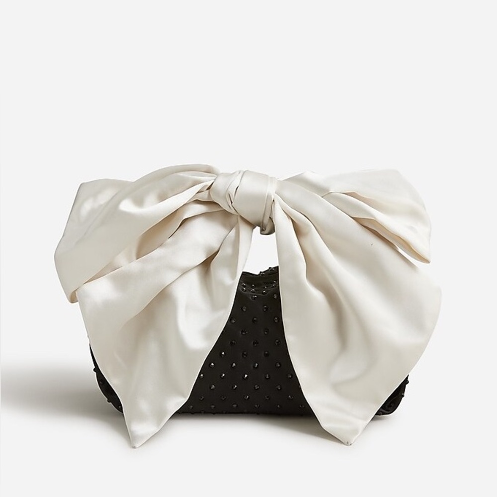 J CREW Geneva bow bag in satin